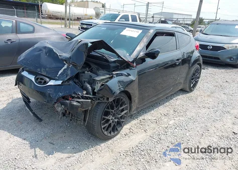 2012 Hyundai Veloster Base W/Red/Black from USA, damaged, VIN KMHTC6AD5CU059904